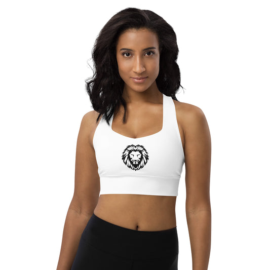 Longline Sports Bra white