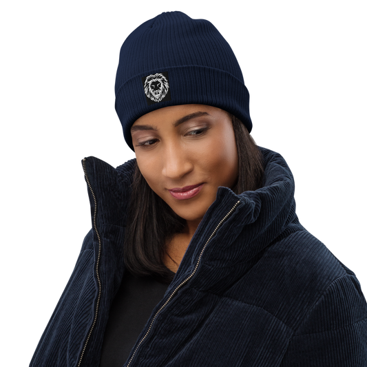 Organic Ribbed Beanie | Beechfield B50 embroidered