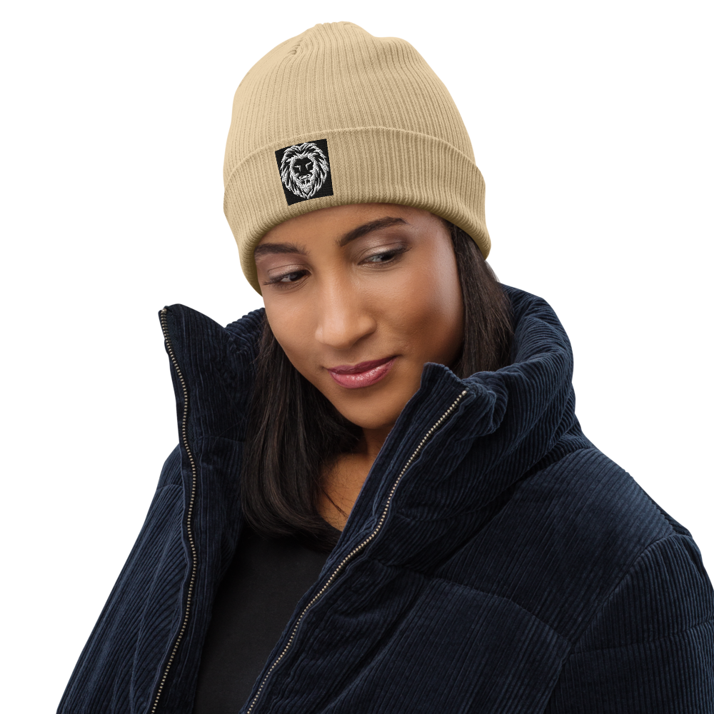 Organic Ribbed Beanie | Beechfield B50 embroidered
