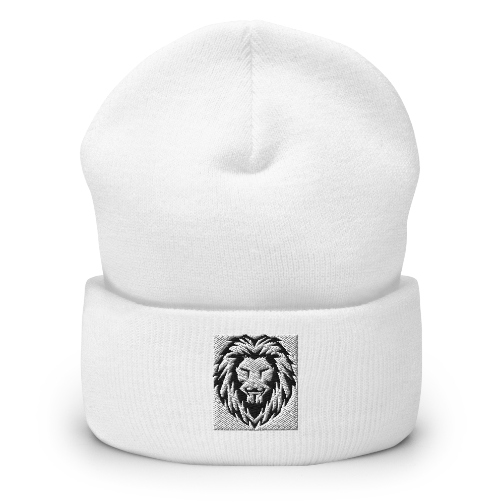 Cuffed Beanie | Yupoong 1501KC embroidered white insignia