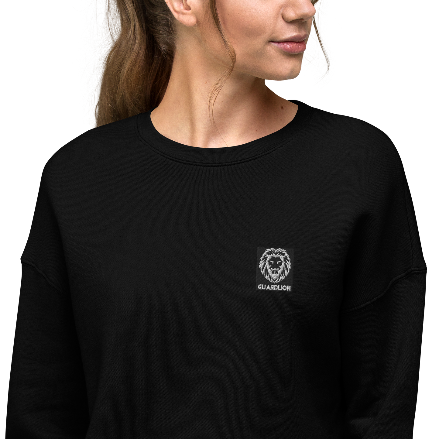 Crop Sweatshirt | Bella + Canvas 7503 embroidered